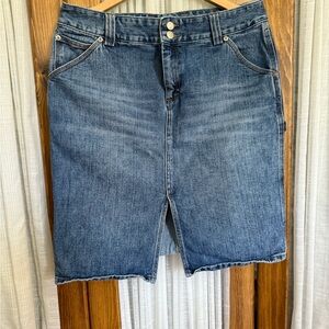 Vintage J Crew Carpenter Denim Knee-Length Skirt - sz12